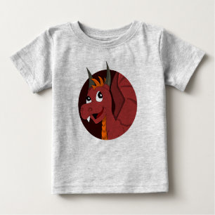 Roter Drache Cartoon T - Shirt