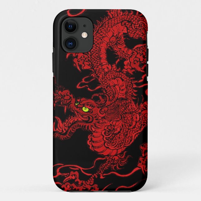 Roter Drache Case-Mate iPhone Hülle (Rückseite)