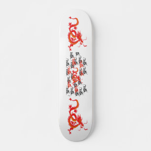 Roter Drache/Chinesisches Neujahr Skateboard