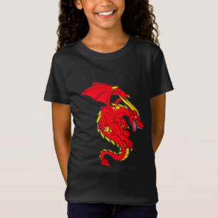 Roter Drache der Kindergröße T-Shirt