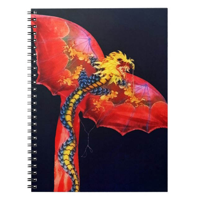 Roter Drache-Drachen Notizblock (Vorderseite)