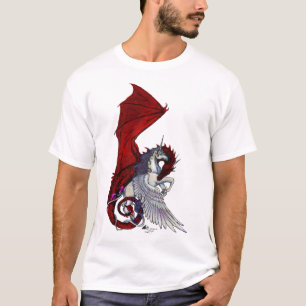 Roter Drache Dragoness hochrotes T-Shirt