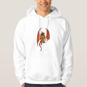 Roter Drache Hoodie