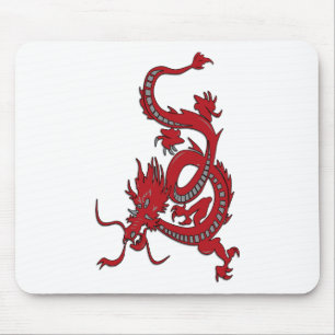 Roter Drache - Jahr des Drachen Mousepad