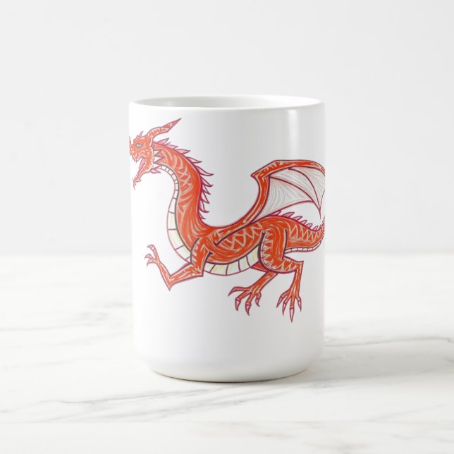 Roter Drache Kaffeetasse (Mittel)