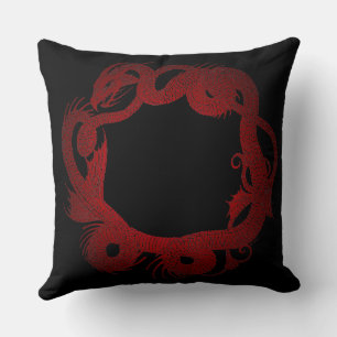 Roter Drache Kissen