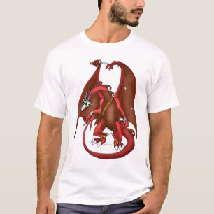 Roter Drache-Krieger T-Shirt