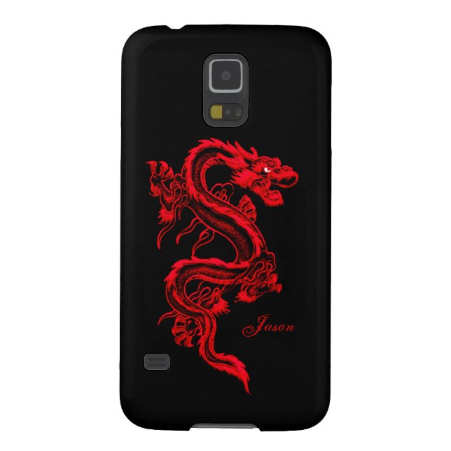 Roter Drache-kundenspezifischer Case-Mate Samsung Galaxy Hülle (Rückseite)