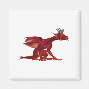 Roter Drache-Magnet Magnet