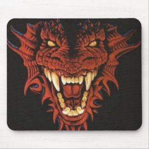 Roter Drache Mousepad