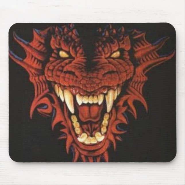 Roter Drache Mousepad (Vorne)