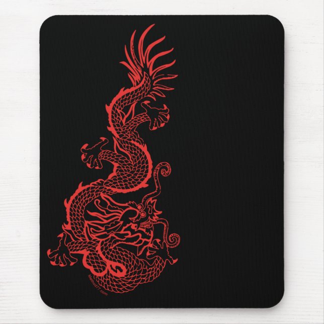 Roter Drache Mousepad (Vorne)