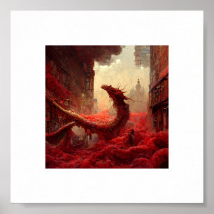 Roter Drache Poster