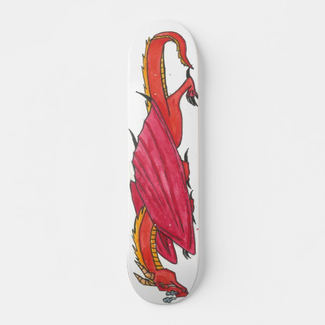 Roter Drache Skateboard (Vorne)