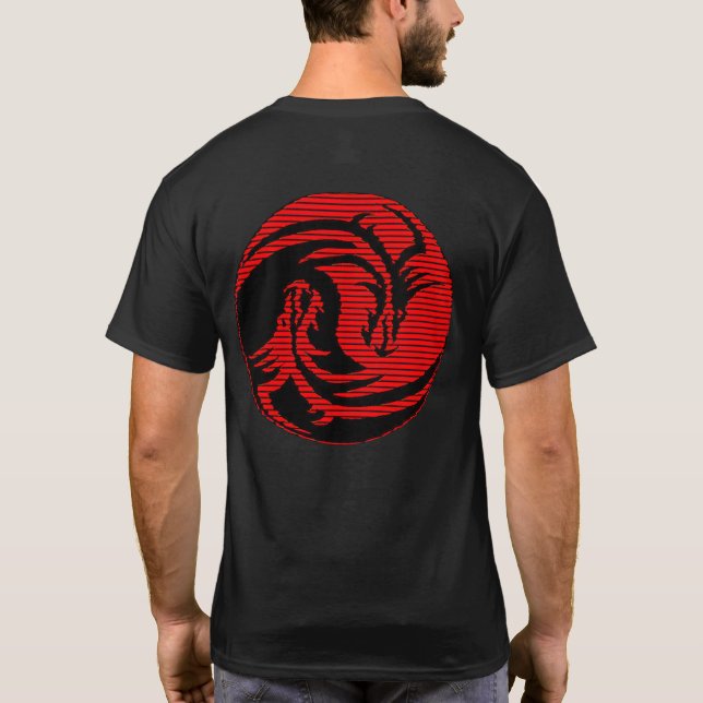 Roter Drache T-Shirt (Rückseite)