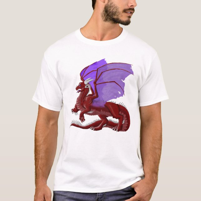 Roter Drache T-Shirt (Vorderseite)