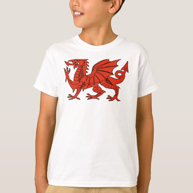 Roter Drache T-Shirt (Vorderseite)