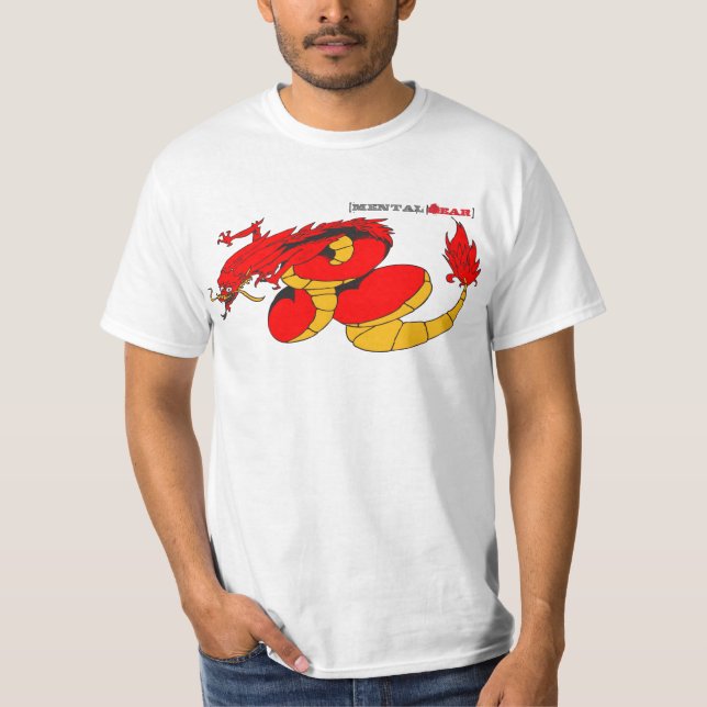 Roter Drache T-Shirt (Vorderseite)