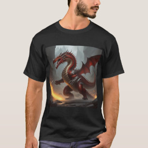 Roter Drache T-Shirt