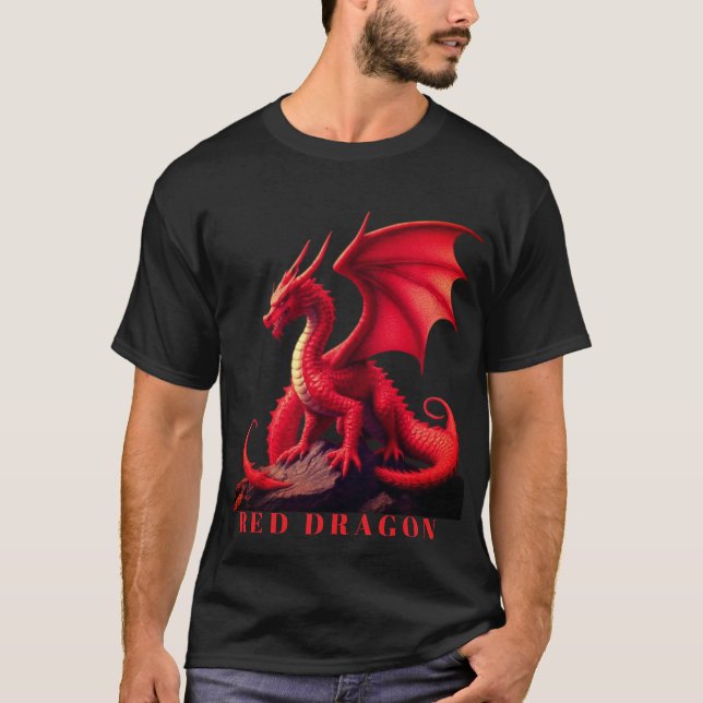 ROTER DRACHE T-Shirt (Vorderseite)