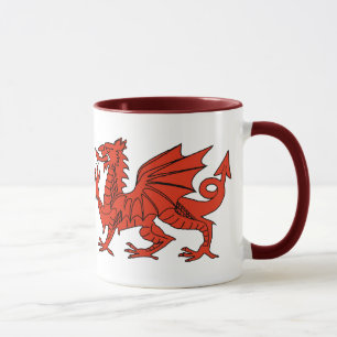 Roter Drache Tasse