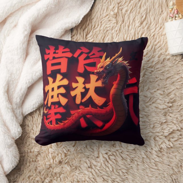Roter Drache Tokio Kissen (Decke)