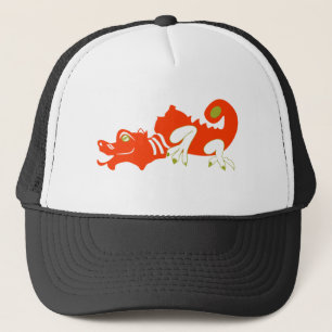 Roter Drache Truckerkappe