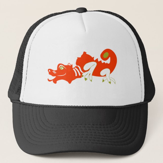 Roter Drache Truckerkappe (Vorderseite)