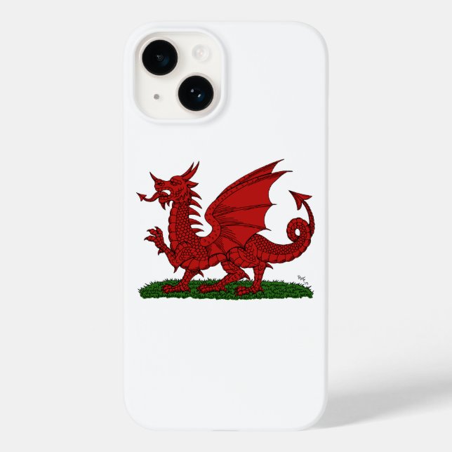 Roter Drache von Wales Case-Mate iPhone Hülle (Rückseite)