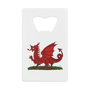 Roter Drache von Wales Geldbeutel Flaschenöffner