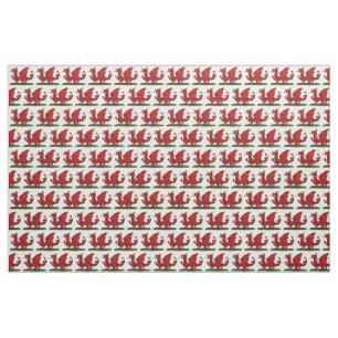Roter Drache von Wales Stoff