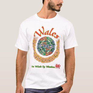 Roter Drache von Wales-T-Shirt T-Shirt