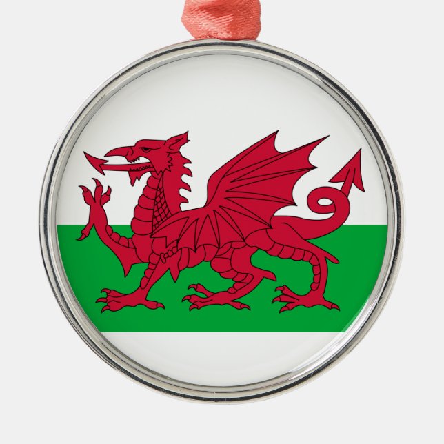 Roter Drache von Wales Weihnachtsbaum Ornament (Vorne)