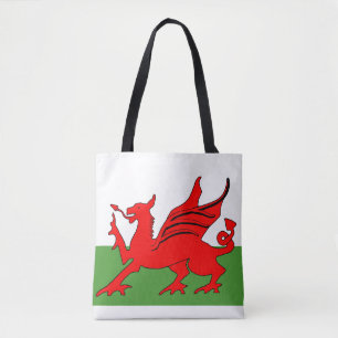 Roter Drache Welsh Flagge
