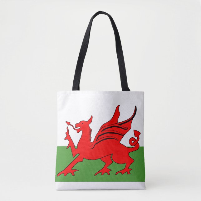 Roter Drache Welsh Flagge (Vorderseite)