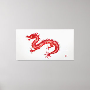 Roter Drachen Canvas Leinwanddruck
