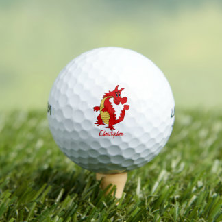 Roter Drachen-Design Golfball