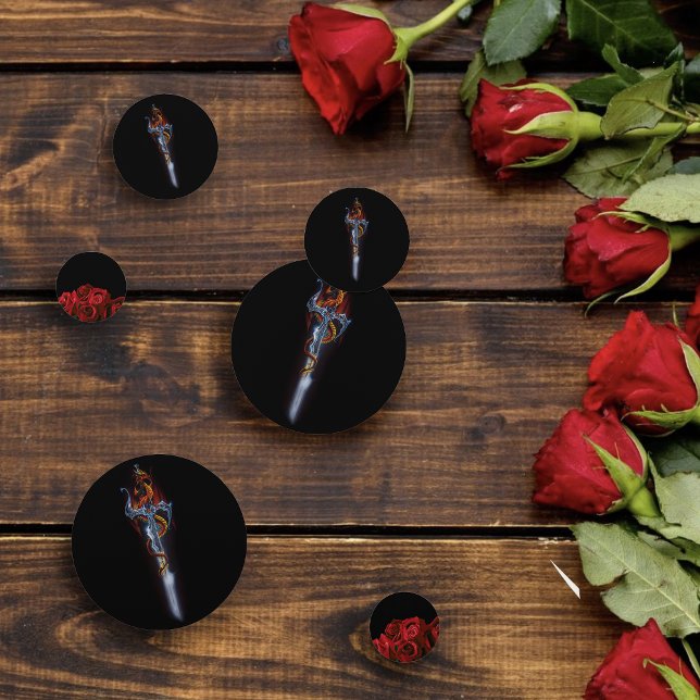 Roter Drachenschwert-Rose Konfetti (Von Creator hochgeladen)