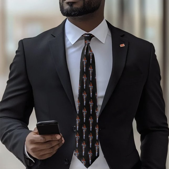 Roter Drachenschwert-Rose Krawatte (Von Creator hochgeladen)