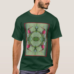 Roter Dragonfly auf Dogwood Frucht Abstrakt T-Shirt