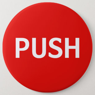 Roter Druckknopf (kolossaler Knopf) Button