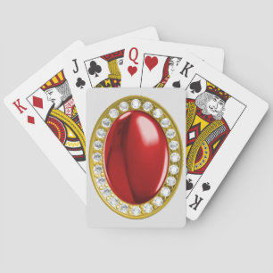 Roter Edelstein Spielkarten