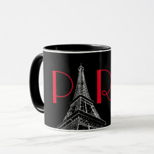 Roter Eiffelturm Paris Reisen Tasse