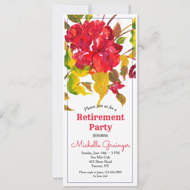 Roter Einladung (Vorderseite)