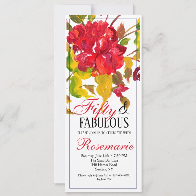 Roter Einladung (Vorderseite)