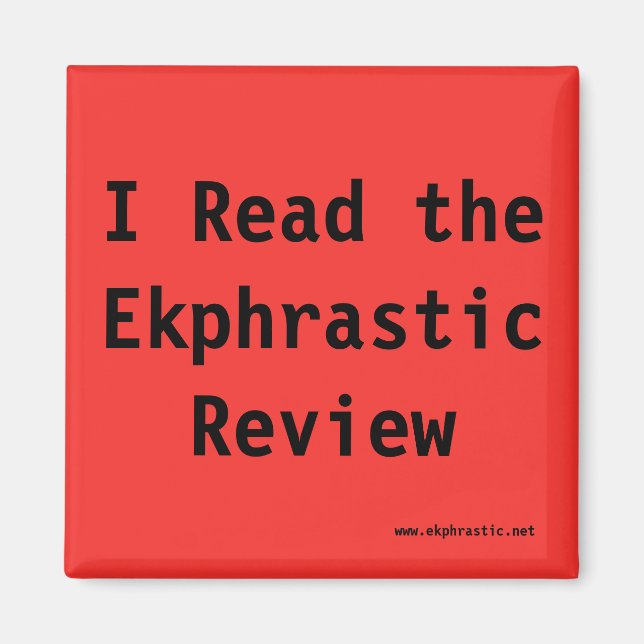 roter ekphrastischer Magnet (Vorne)