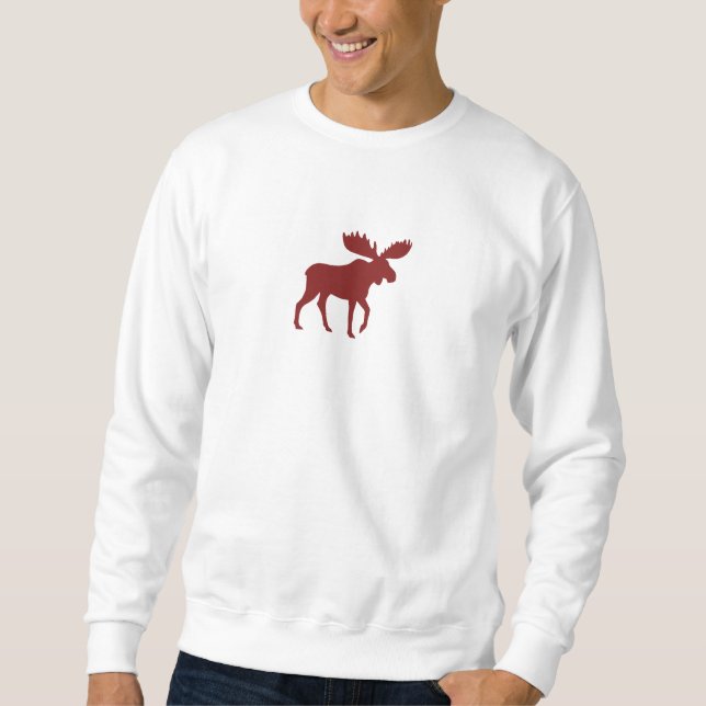 Roter Elch Sweatshirt (Vorderseite)