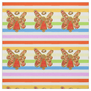 Roter Engel Rainbow Strickstoff Kunststoffe Stoff