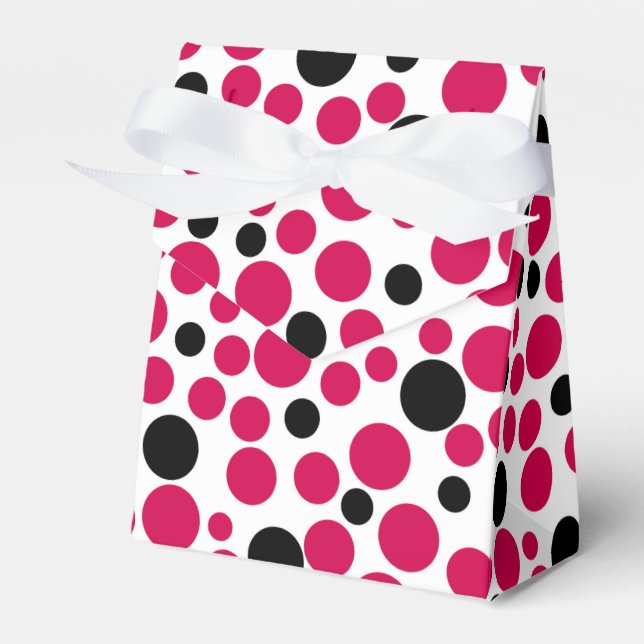 Roter Erbsenretro auf weißem Hintergrund Geschenkschachtel (Vorderseite)