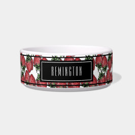 roter Erdbeermuster, benutzerdefinierter Name des Napf